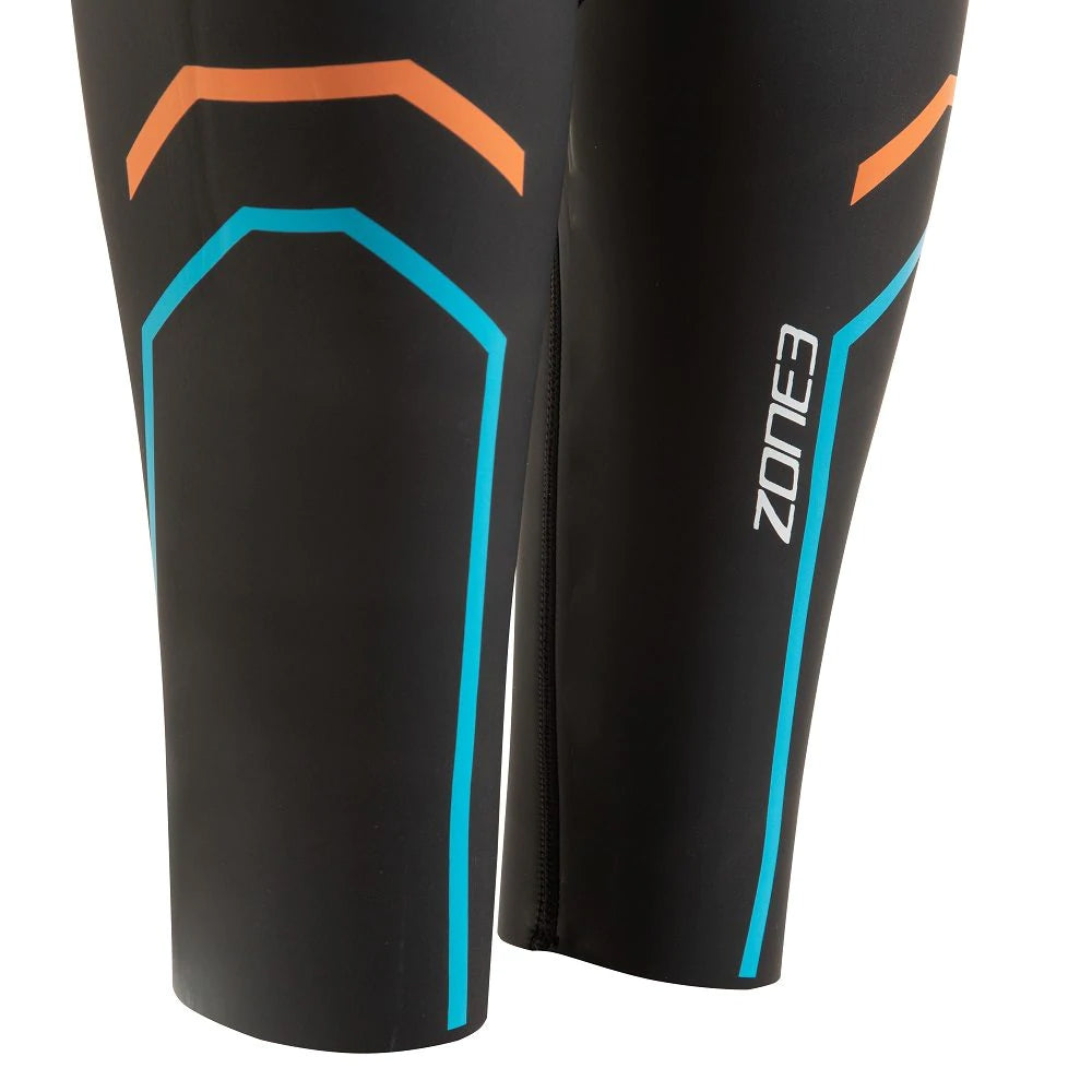 Zone 3 Women's Aspect Breaststroke Wetsuit   - Black/Blue/Orange