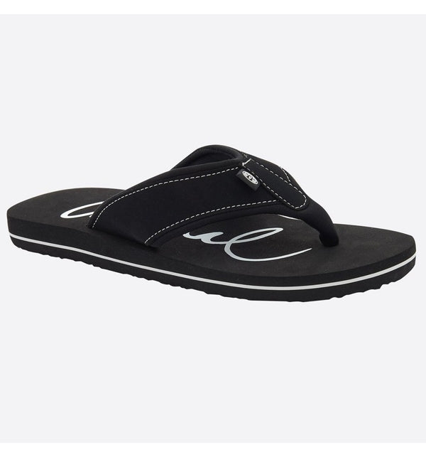 animal swish logo flip flop black 1