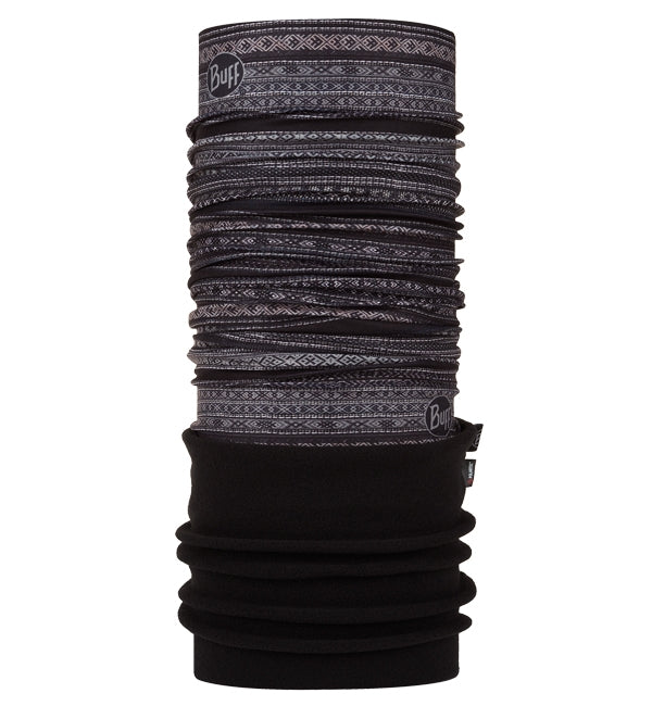Buff Polar Neck Warmer - Anira Graphite/Black