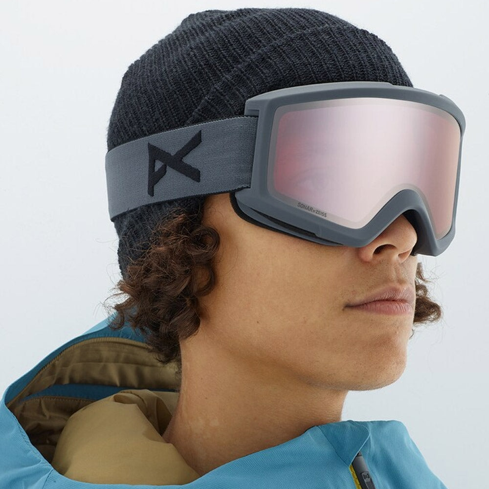 Anon Helix 2.0 Stealth Silver Amber Ski Snowboard Goggles
