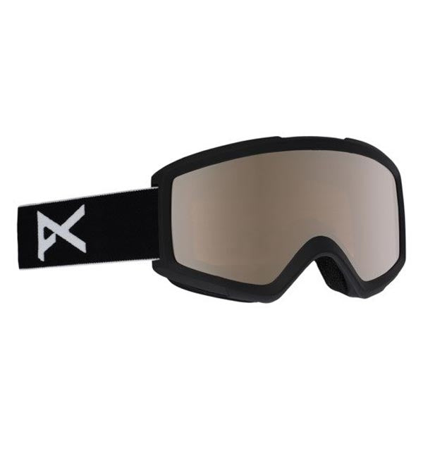 Anon Helix 2.0 Snow/Ski Goggles - Black/Silver Amber with Spare L