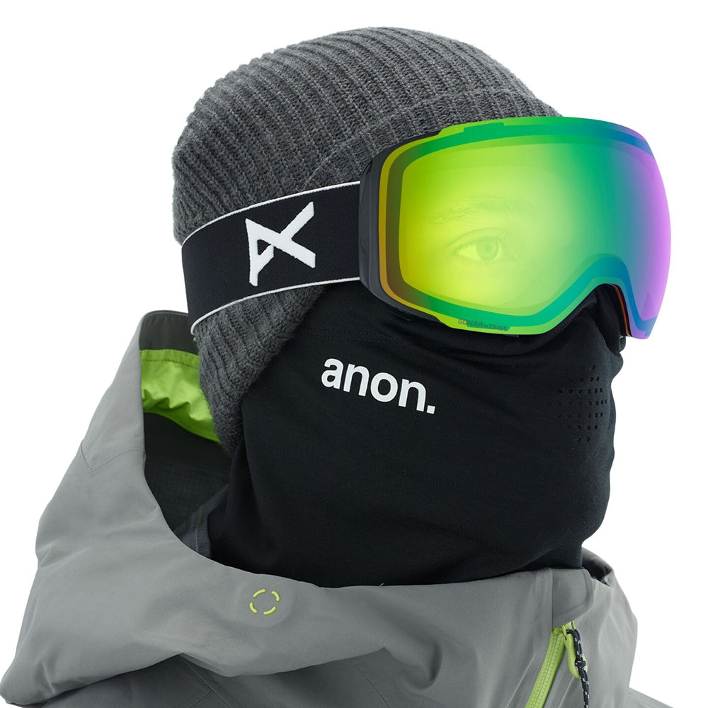 Anon M2 Snowboard/Ski Goggles With Spare Lens  - Black/Sonar Gree