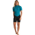Billabong Womens Synergy 2mm Back Zip Shorty Wetsuit - Mermaid