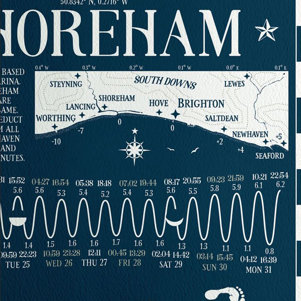 Beach of Brighton 2022 Tide Poster - Brighton and Hove Edition