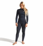C Skins Womens Solace 4/3 BZ Wetsuit  - Raven Black/Coral