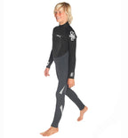 C Skins Junior Legend 5/4/3 GBS Back Zip Wetsuit - Black/Graphite