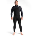 C-Skins ReWired 3/2mm Chest Zip Full Wetsuit-Black/Black/Warm Red