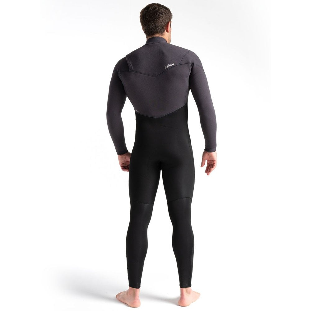 C-Skins ReWired 4/3mm Chest Zip Full Wetsuit - Black/Meteor/Lime