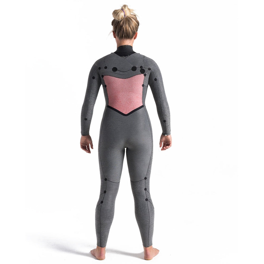 C-Skins Womens Solace 4/3mm GBS Chest Zip Wetsuit  - Raven Black