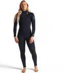 C-Skins Womens Solace 4/3mm GBS Chest Zip Wetsuit  - Raven Black