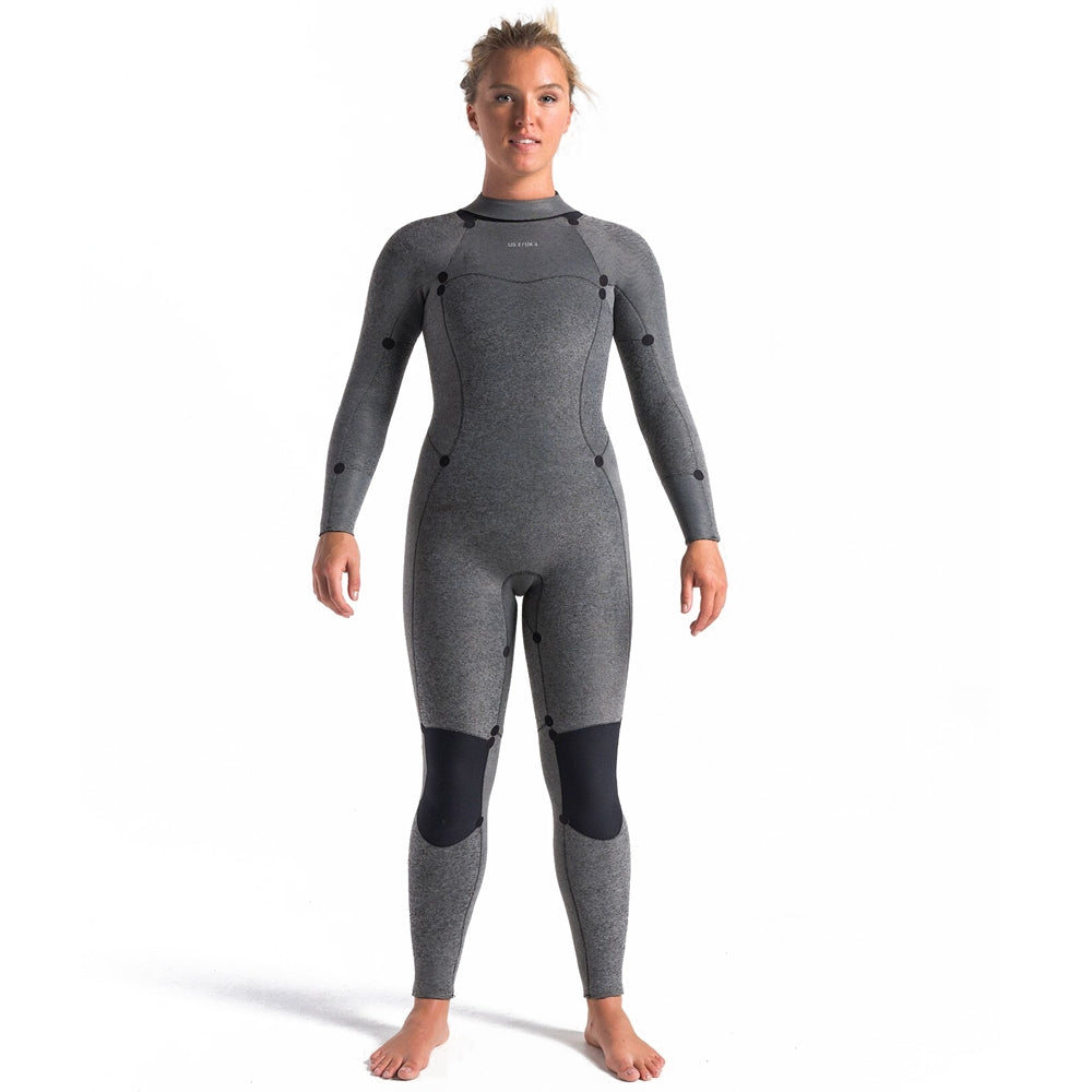 C-Skins Womens Solace 5/4/3mm GBS BZ Winter Wetsuit-Raven/Winter