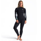 C-Skins Womens Solace 5/4/3mm GBS BZ Winter Wetsuit-Raven/Winter