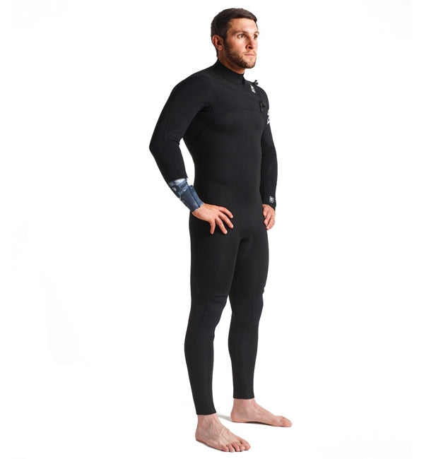 C Skins Session 4/3 GBS CZ Wetsuit - Black/C-Ollage/Silver Grey