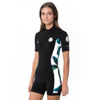 Rip Curl Womens Dawn Patrol 2mm BZ Shortie Wetsuit - White/Black