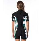 Rip Curl Womens Dawn Patrol 2mm BZ Shortie Wetsuit - White/Black