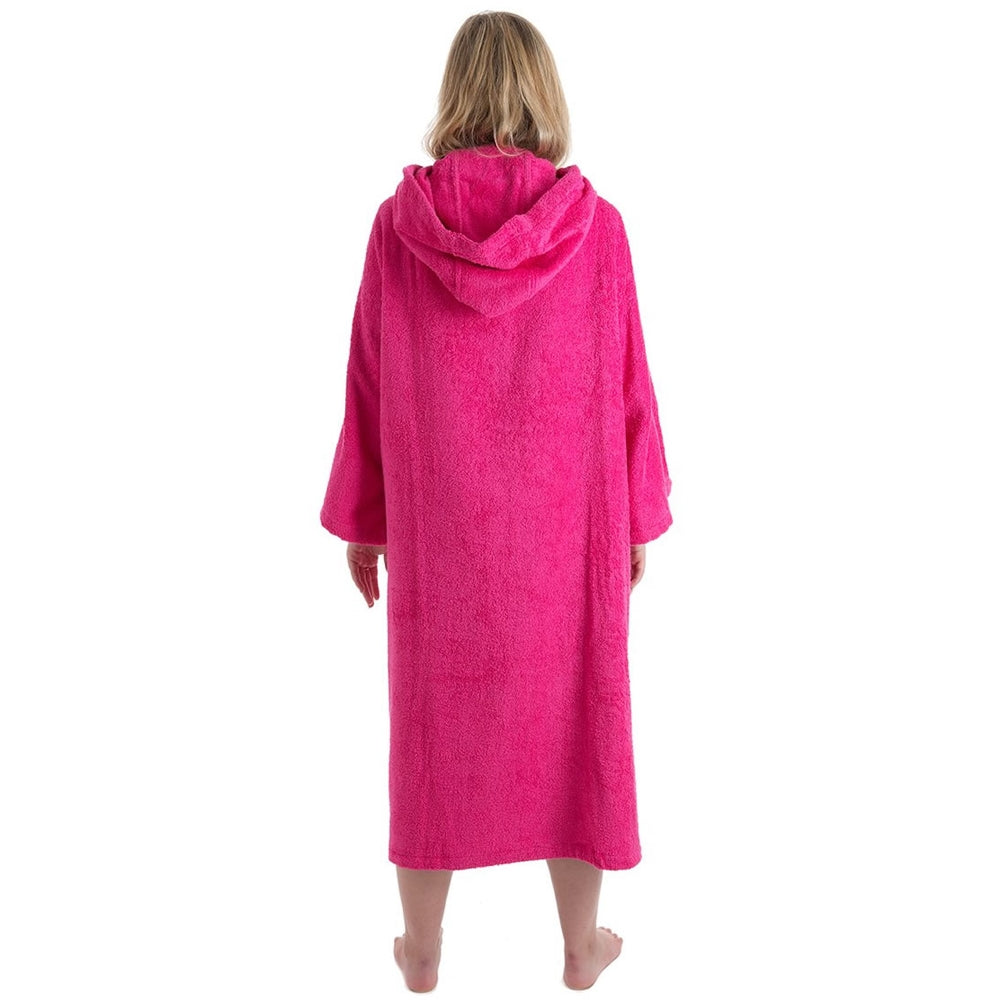 Dry Robe Short Sleeve Towel Robe Pink Large