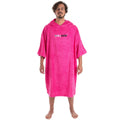 Dry Robe Short Sleeve Towel Robe Pink Large