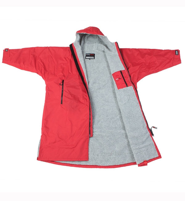 Dryrobe Advance Long Sleeve Large - Red Grey