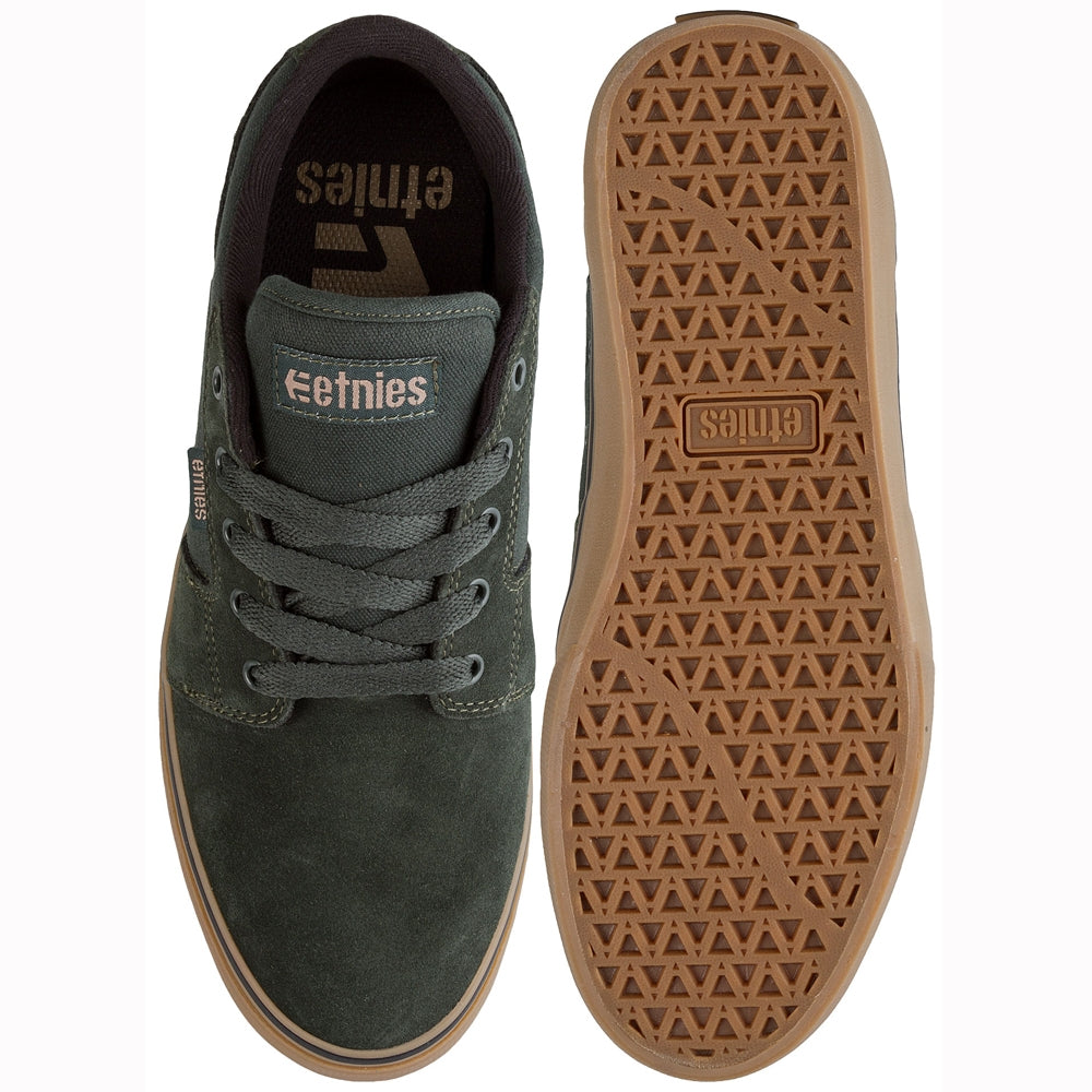 Etnies Barge LS Skate Shoes Green Gum Ocean Sports Boardridersguide