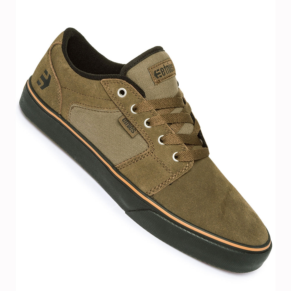 Etnies Barge LS Skate Shoes  - Olive Black Gum