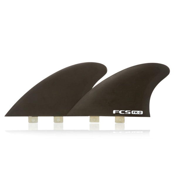 FCS FK-2 Performance Core Fish Keel Smoke Twin Surfboard Fin Set
