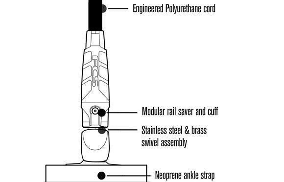 FCS 8' Reg Essential Surfboard Leash