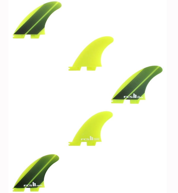 FCS 2 Carver Neo Glass Large Gradient Tri-Quad Fins