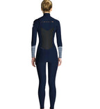 Rip Curl Womens FlashBomb 5/3 GB Chest Zip Full Wetsuit - Blue