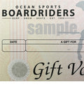 £50 Gift Voucher for Ocean Sports Boardriders Store Brighton