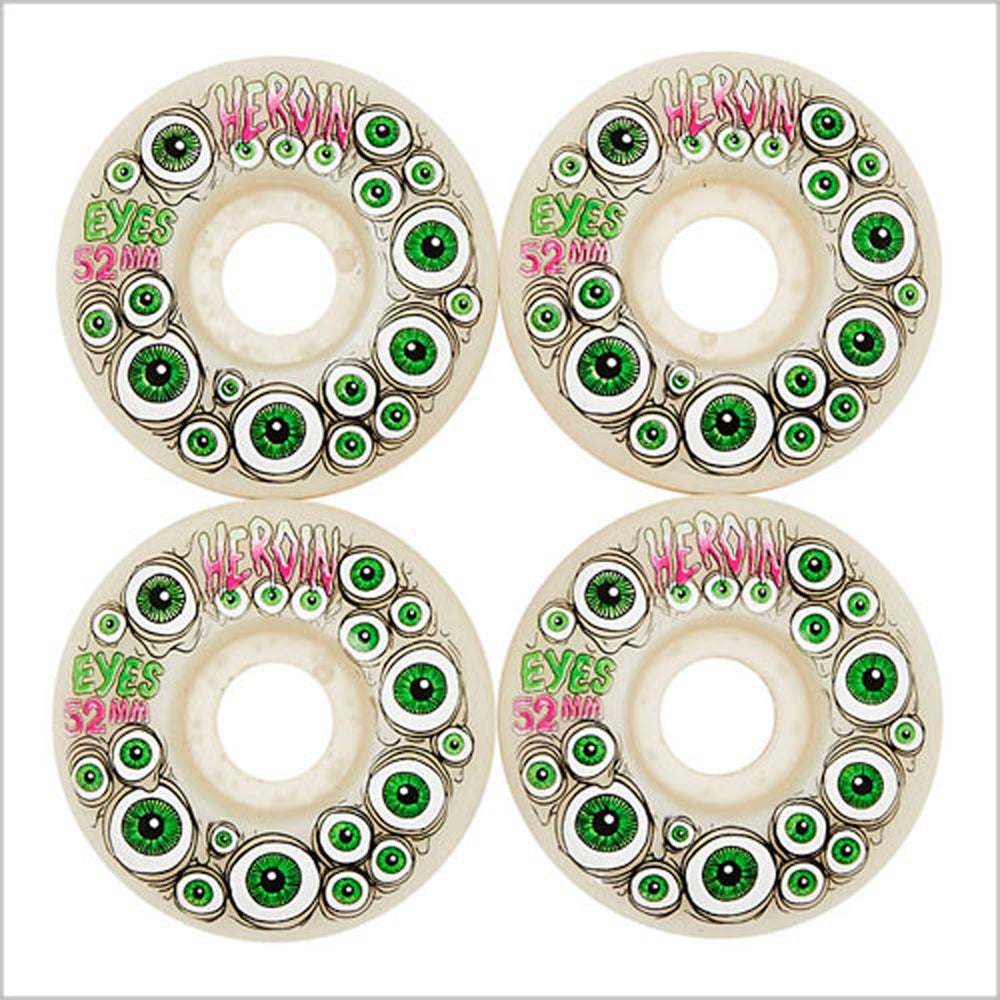 Heroin Eyes Glow in the Dark Skate Wheels