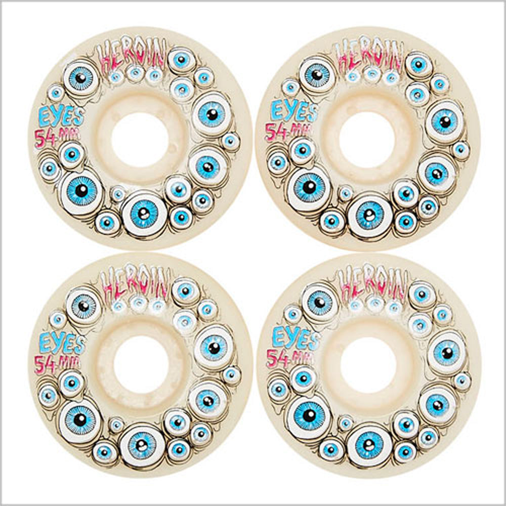 Heroin Eyes Glow in the Dark Skate Wheels