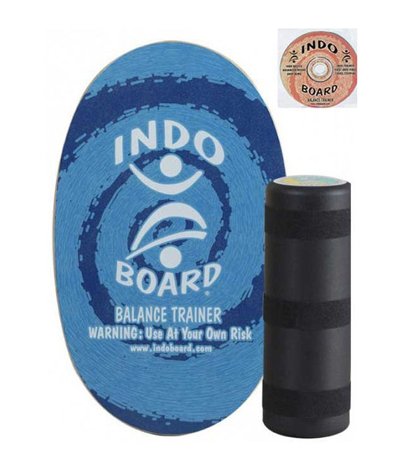 Indo Board Original Blue Swirl (includes medium roller & DVD)