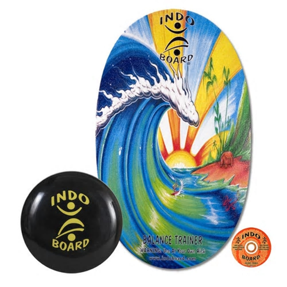 Indo Board Bamboo Beach (with Medium Roller & DVD)