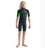 C-Skins Junior Element 3/2 Shortie - Graphite Flo Green