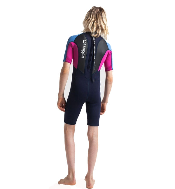 C-Skins Junior Element 3/2 Shortie - Slate Magenta