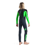 C-Skins Junior Element 3/2 Full Wetsuit - Graphite Flo Green