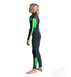 C-Skins Junior Element 3/2 Full Wetsuit - Graphite Flo Green