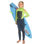 C-Skins Junior Legend 4/3 GBS Back Zip Full Wetsuit Navy Lime
