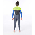 Rip Curl Junior Omega 5/3mm Back Zip Winter Wetsuit  - Neon Lime