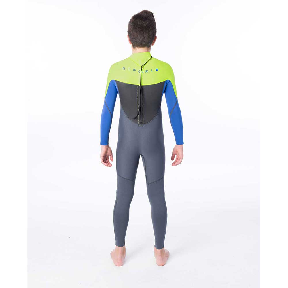 Rip Curl Junior Omega 5/3mm Back Zip Winter Wetsuit  - Neon Lime