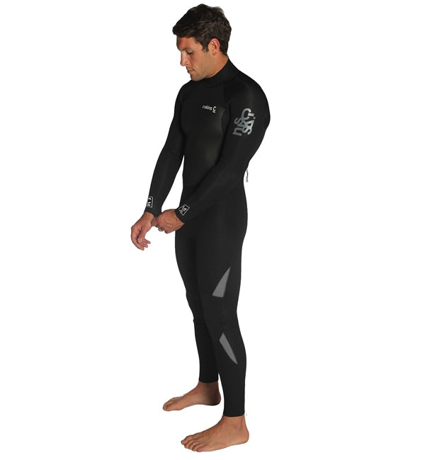 C-Skins Mens Legend 3/2 GBS Back Zip Full Wetsuit - Black Grey