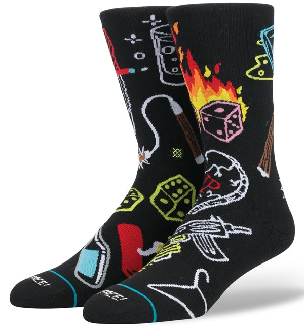 Stance Neckface Snake Eyes Black Socks