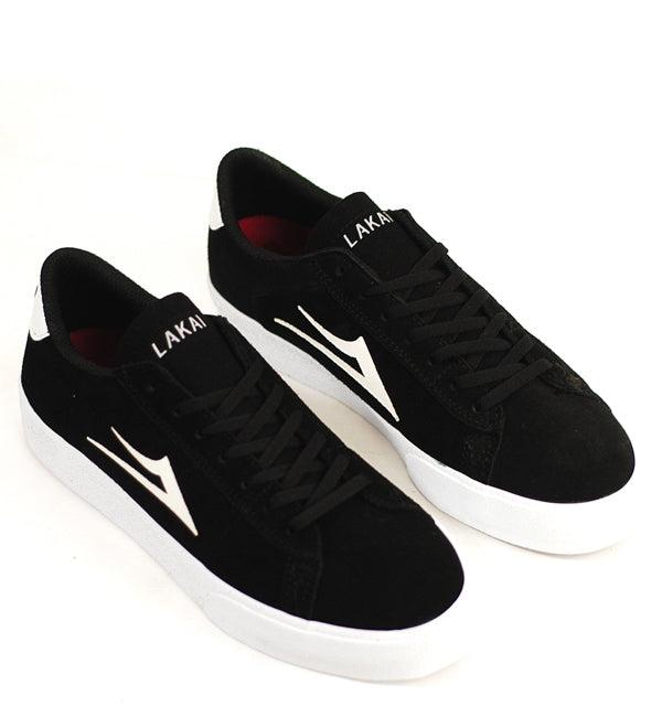 Lakai Newport Black White Skate Shoes