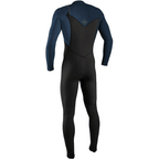 O'Neill Hyperfreak 4/3mm+ Chest Zip Full Wetsuit  - Black/Abyss
