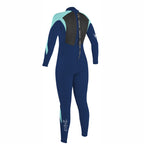 O'Neill Womens Epic 5/4mm BZ Winter Wetsuit-Navy/Navy/Light Aqua