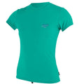 O'Neill Girls Premium Skins Short Sleeved Sun Shirt -Baltic Green