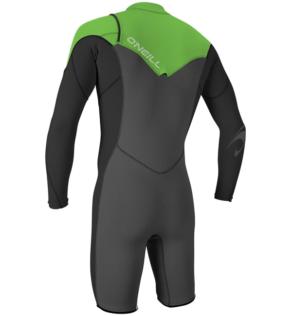 O'Neill Hammer 2mm Chest Zip Long Sleeve Shortie - Graphite/Black