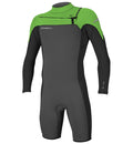 O'Neill Hammer 2mm Chest Zip Long Sleeve Shortie - Graphite/Black