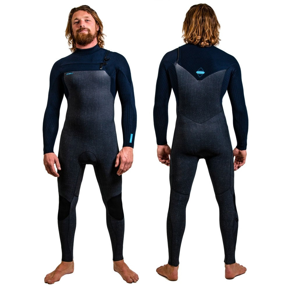 O'Neill Hyperfreak 3/2mm+ Chest Zip Full Wetsuit -Acid Wash/Abyss