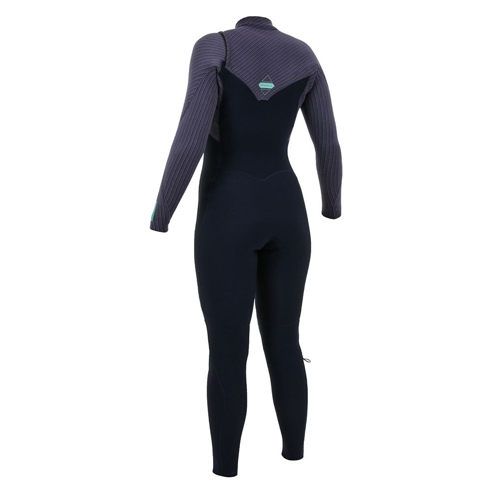O'Neill Womens Hyperfreak 4/3mm Chest Zip Wetsuit - Abyss/Dusk
